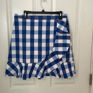 Brand New with Tags: Morton James Parton Check Ruffle Skirt!